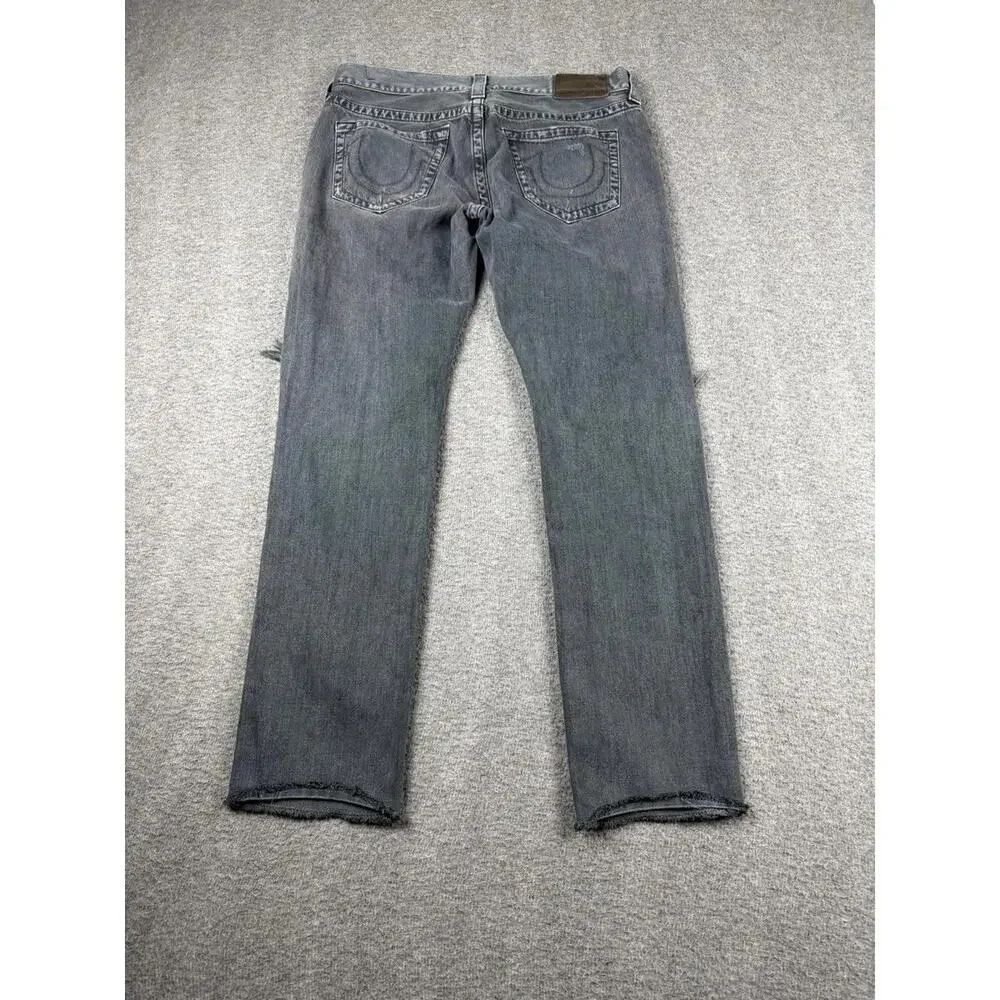 True Religion Men's Grey‎ Jeans Size 33